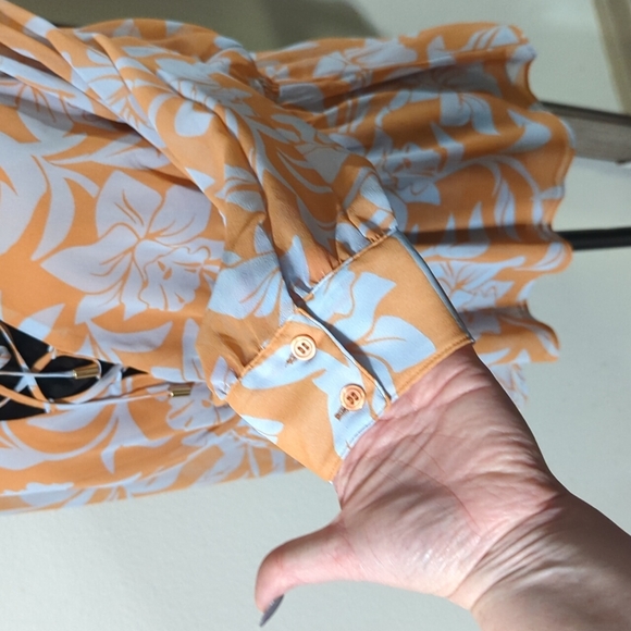 Nina Parkwr- Trendy Plus Size Lace-Up Blouse, Created for Macy's - Picture 6 of 10